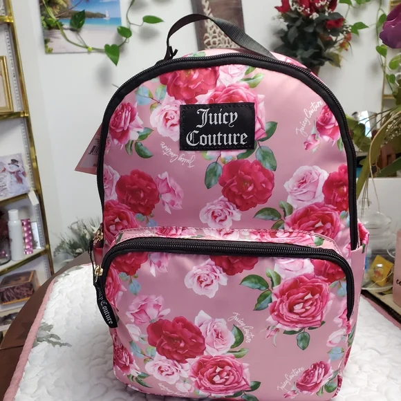 Bags | Juicy Couture Floral Backpack | Poshmark display picture 2